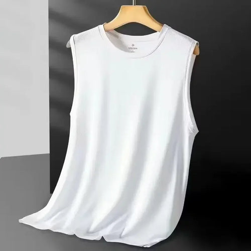 Men's Ice Silk Mesh Vest Lightweight Sports Summer Wear Sleeveless