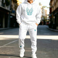 Men's Autumn Winter 2 Piece Outfits Casual Hoodie & Sweatpants Set