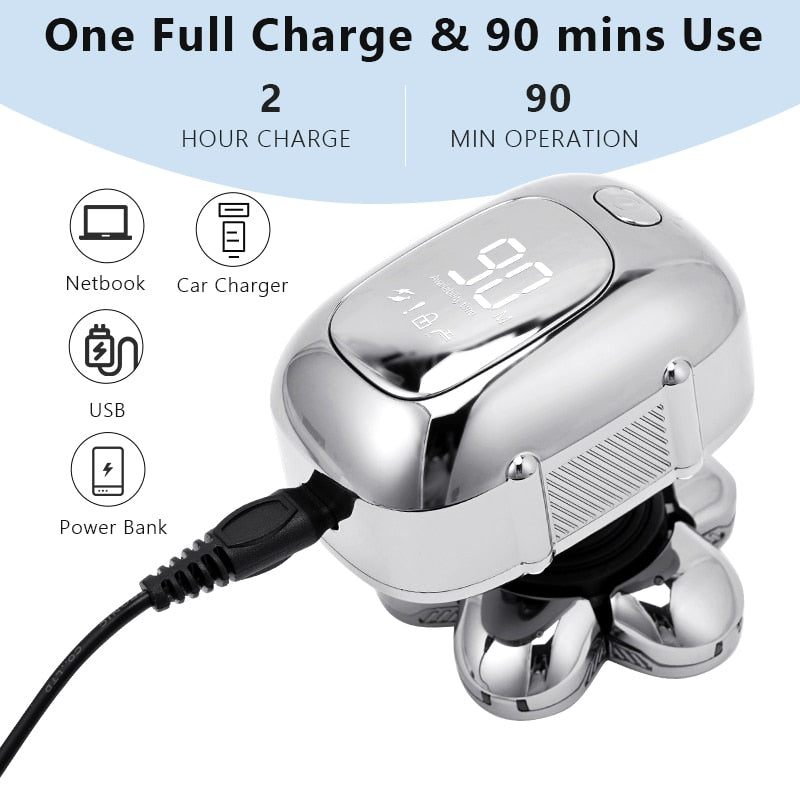 6 in 1 Multifunction Electric Shaver Wet Dry Use Trimmer
