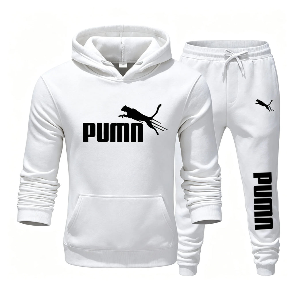 2026 New Autumn and Winter Men's Pullover Hoodie and Pants Two-Piece