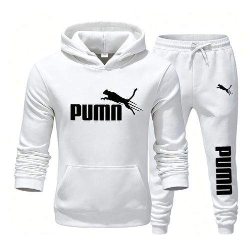 2026 New Autumn and Winter Men's Pullover Hoodie and Pants Two-Piece