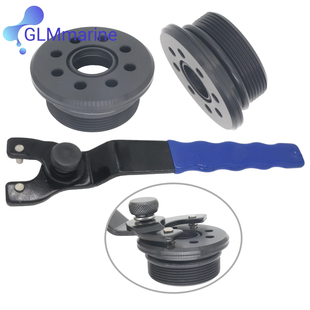 2 Pcs Screw Trim Cylinder with Wrench Tools 64E-43820-00 for Yamaha