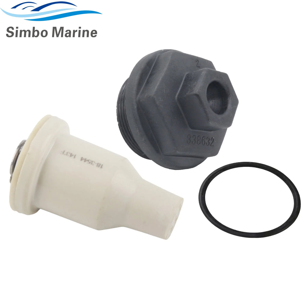 Boat Motor Thermostat Assy with Covers for Johnson Evinrude 75 To 175