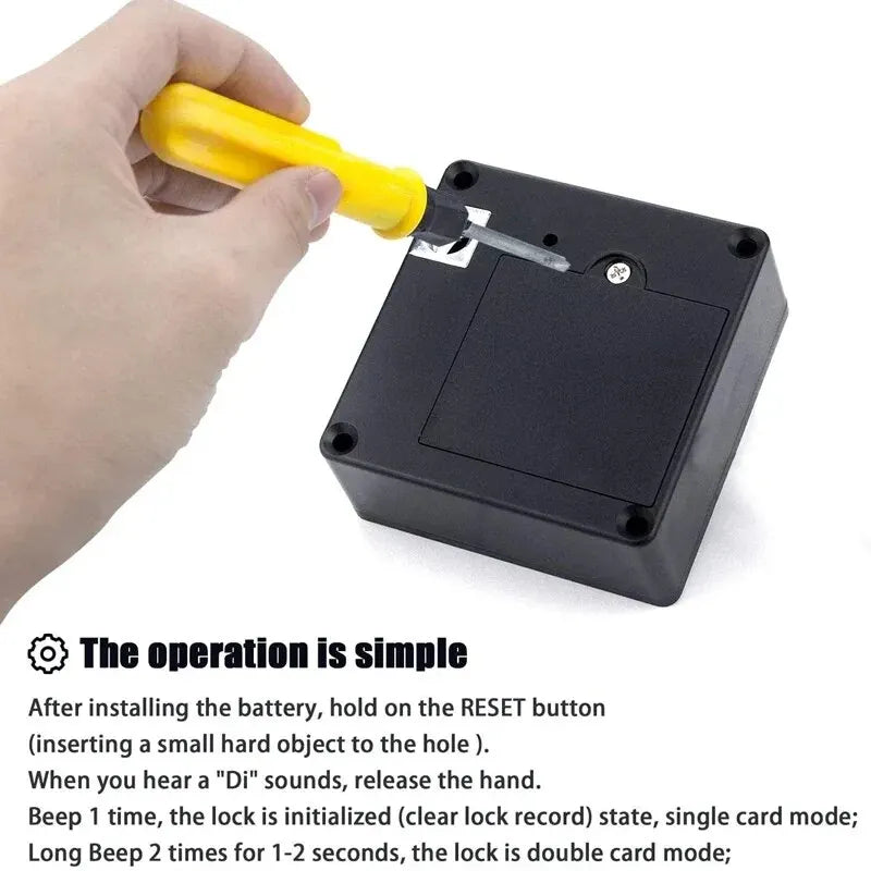 Smart Drawer Lock Invisible Electronic RFID 13.56MHz IC Cabinet Lock