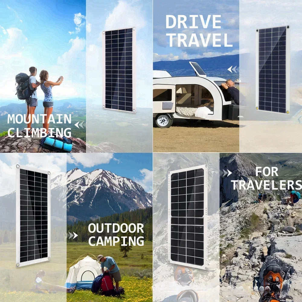 20W-1000W Solar Panel 12V Solar Cell 100A Controller Solar Panel for