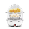 Double Layers Electric Egg Boiler Multifunctional Breakfast Cooking