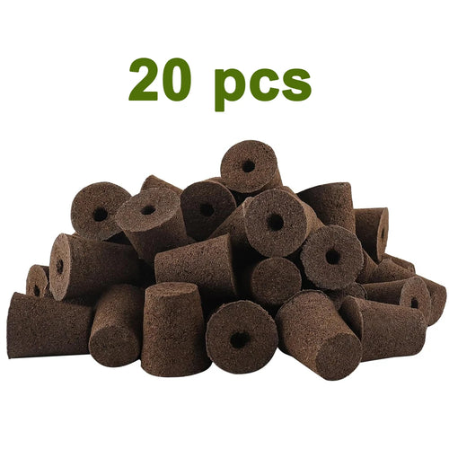 20 Hydroponic Growing Sponges, Seed Starter Boxes for Quick Root