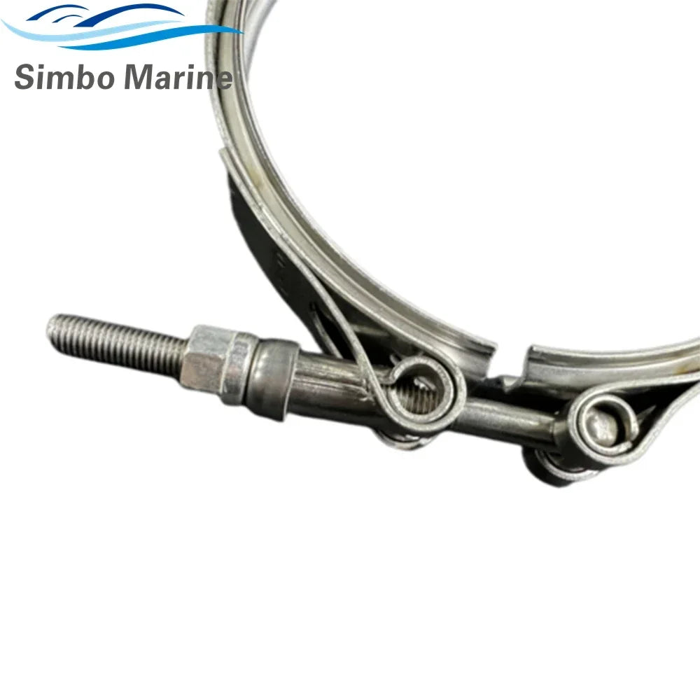 Exhaust Clamp V Fits for Volvo Penta D4 D6 for Yanmar 6LY 6LY2 Marine