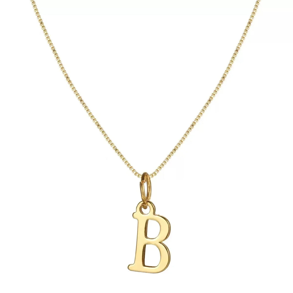 A-Z Initial Necklace 18K Gold Plated Necklace Cute Letter Stainless