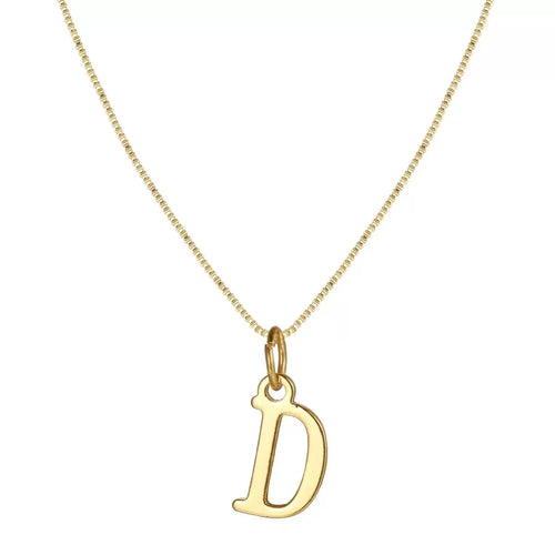 A-Z Initial Necklace 18K Gold Plated Necklace Cute Letter Stainless