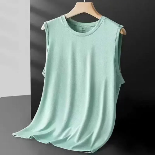 Men's Ice Silk Mesh Vest Lightweight Sports Summer Wear Sleeveless