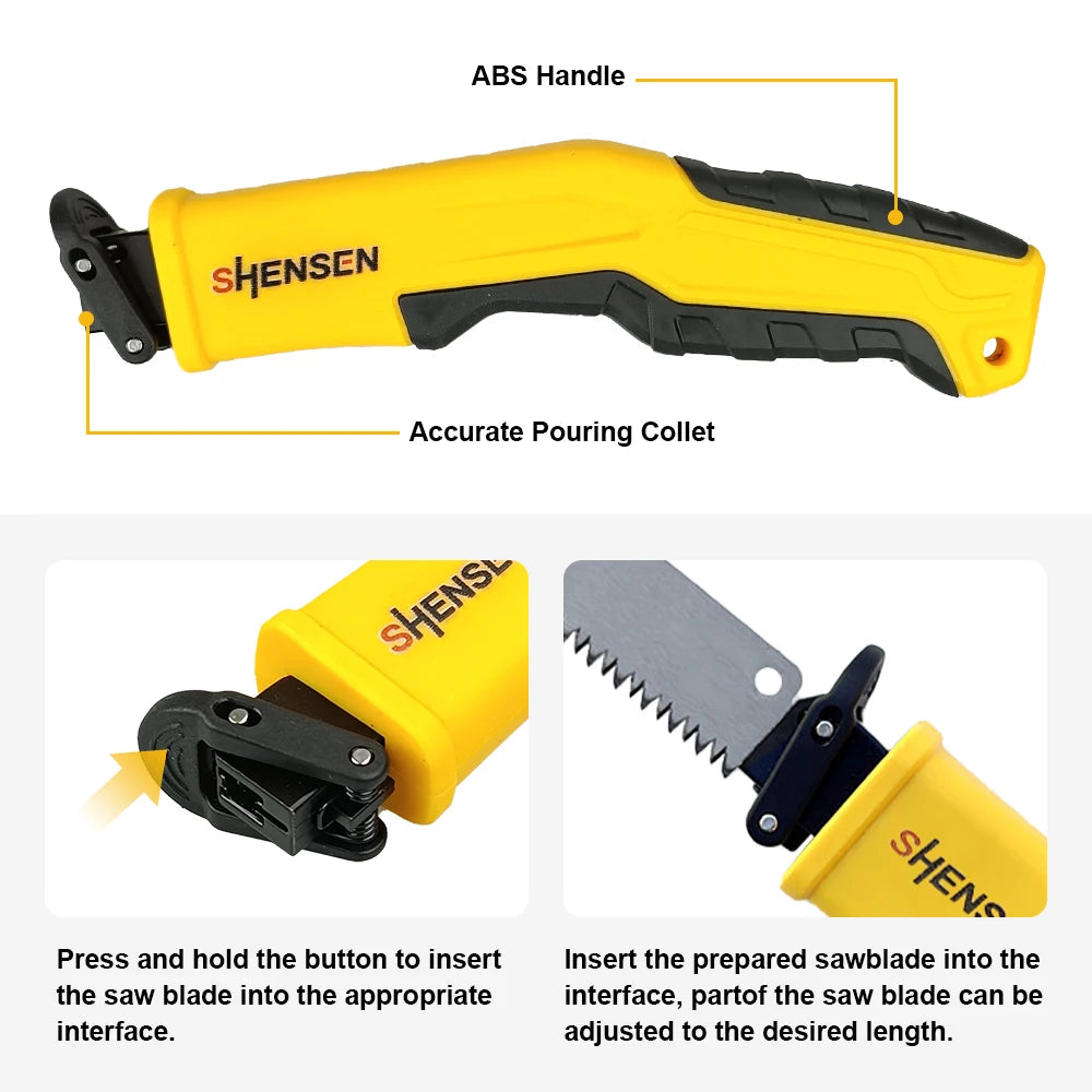 Universal Saw Blade Handle, Fits Jig Saws and Reciprocating Saws, Saw