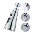 3 In 1 Kitchen Faucet Extender Universal 360° Rotate Pull Out Kitchen
