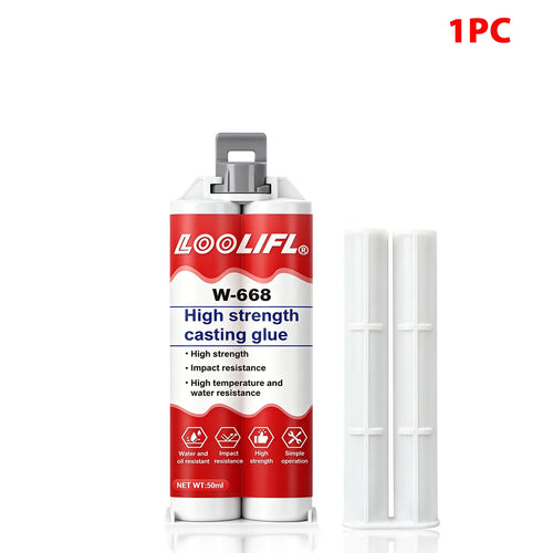 Loolifl W-668 Castwork Ab Glue Heavy-Duty Epoxy Repair Adhesive