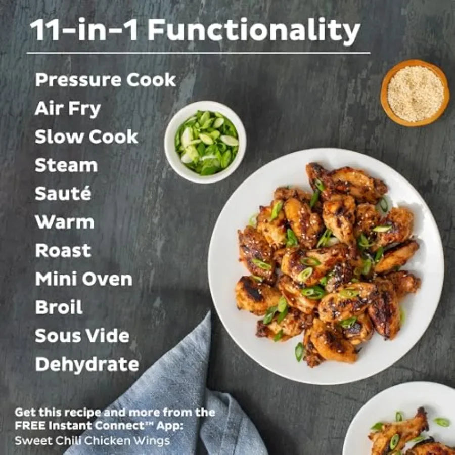 FirmHome StoreDuo Crisp 11-in-1 Air Fryer And Electric Pressure Cooker