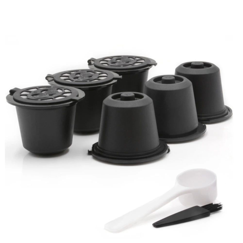 10 Pcs Reusable Refillable Coffee Capsule Filters for Nespresso with