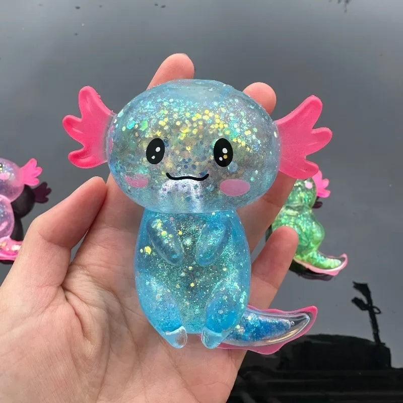 Colorful Salamander Maltose Fidgets Toys Squishy Malt Sugar Stretchy