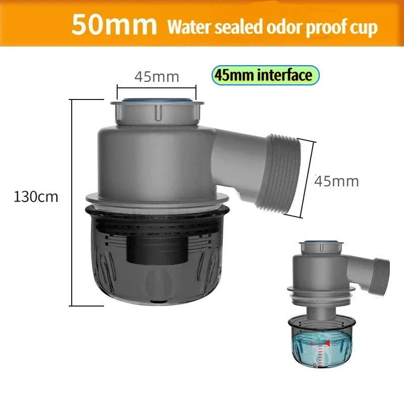 Kitchen Waste Disposer, Three-way Elbow, Single Double Groove,