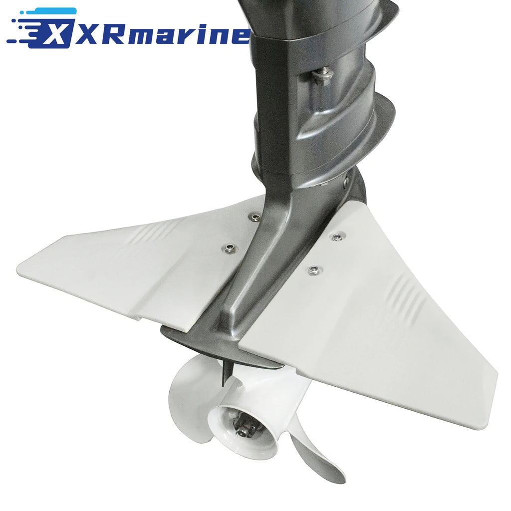 Universal White Boat Motor Hydrofoil Stabilizer For Marine Outboard