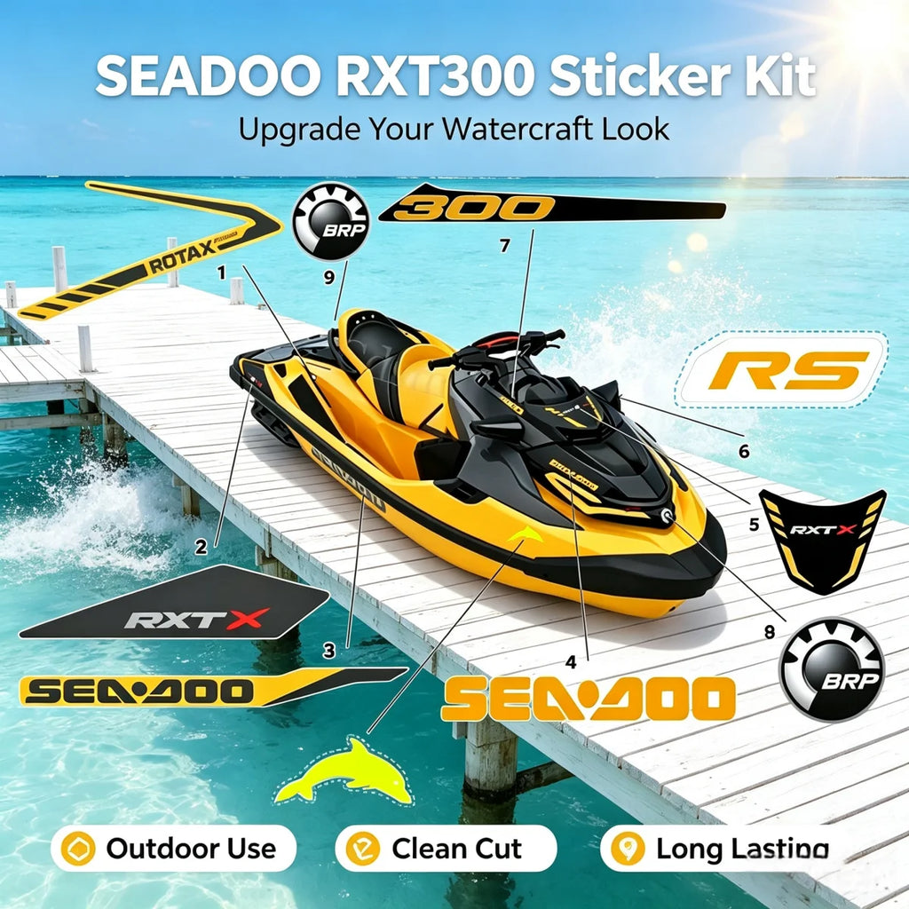 For SEADOO RXT300 Stickers Jet Ski Boat Vinyl Decal Watercraft