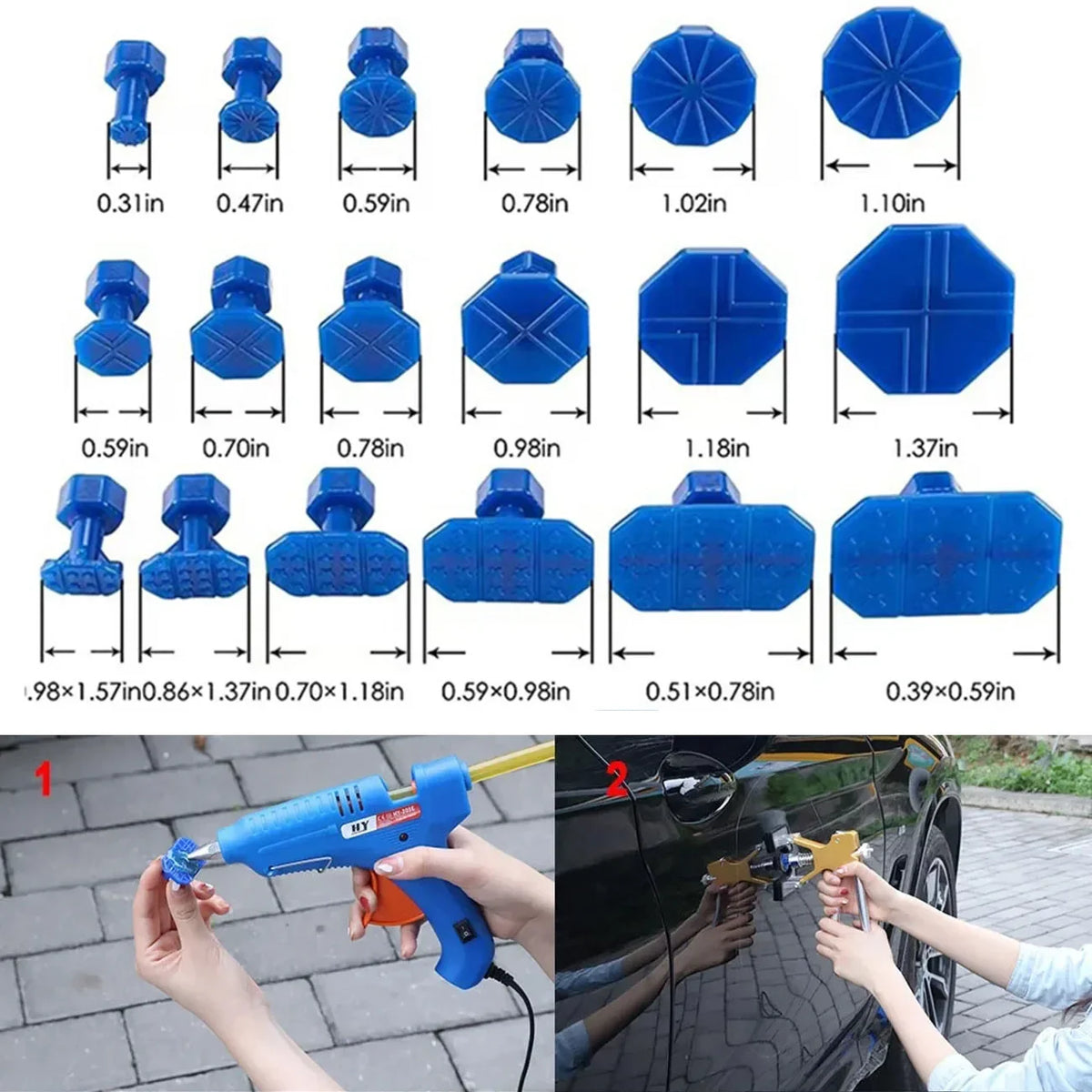 Car Dent Repair Kit Car Body Sheet Metal Paintless Dent Plastic Puller