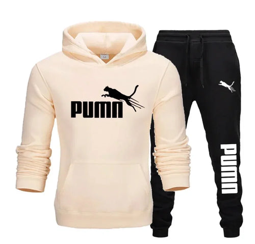 2026 New Autumn and Winter Men's Pullover Hoodie and Pants Two-Piece