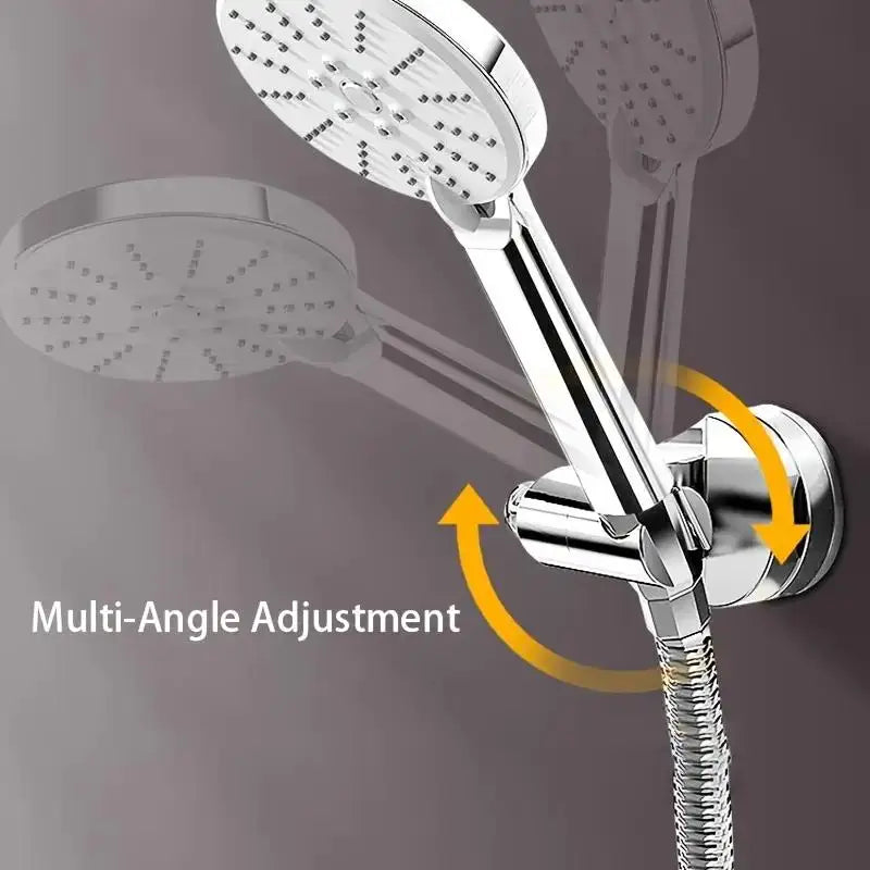 No-Drill Suction Cup Adjustable Shower Head Holder,Adjustable Shower