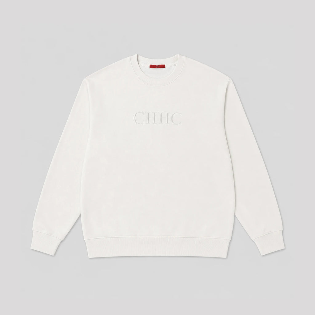 CH Women Crew Neck Long Sleeve Sweatshirt Front Letter Embroidered