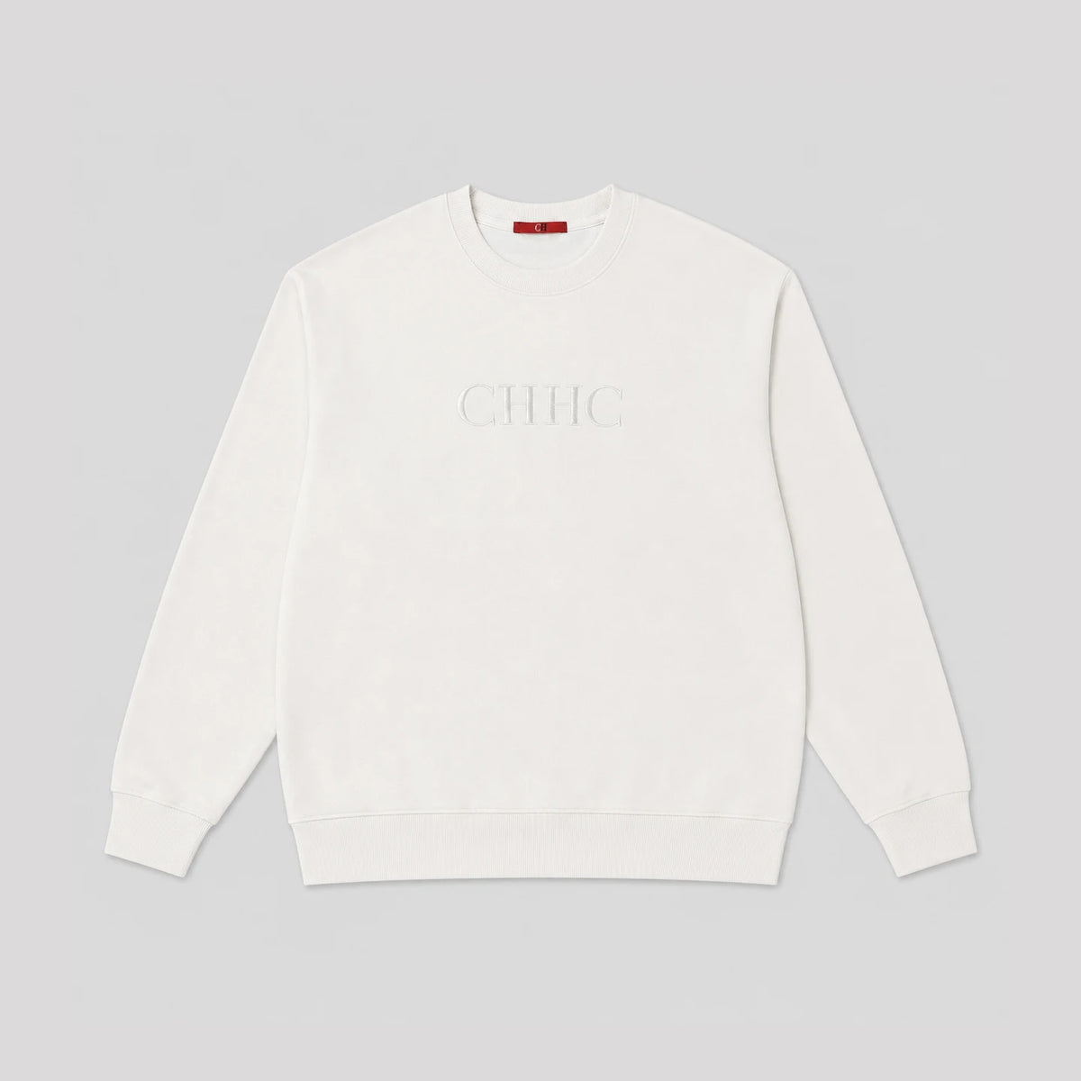 CH Women Crew Neck Long Sleeve Sweatshirt Front Letter Embroidered