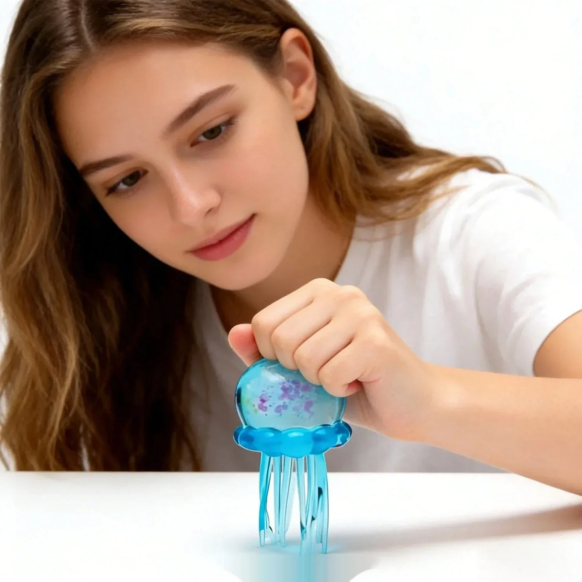 Explosions Crystal Jellyfish Squeeze TPR Soft Rubber Squeeze Slow