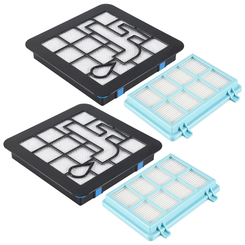 Pack of 2 Filter Set for Compact FC9331 FC9332 FC8010 Vacuum