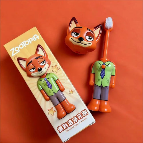 Disney Zootopia Scalable Toothbrush Cute Nick Judy Anime Figures