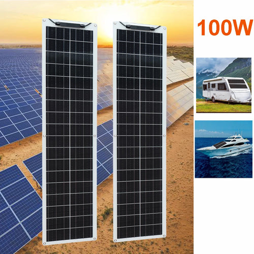 Flexible Solar Panel 100W 50W 12V Battery Charger Photovoltaic Panel
