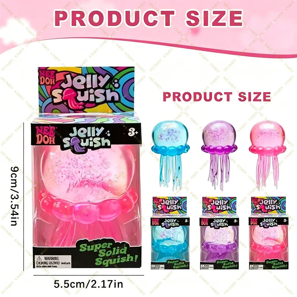 Squishies Jellyfish Squish Toy Fidget Water Sensory Soft Jelly