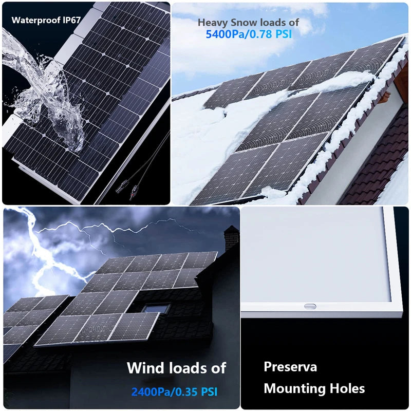 3000W Ultra High Power Solar Panel 12V-24V Efficient Charging for