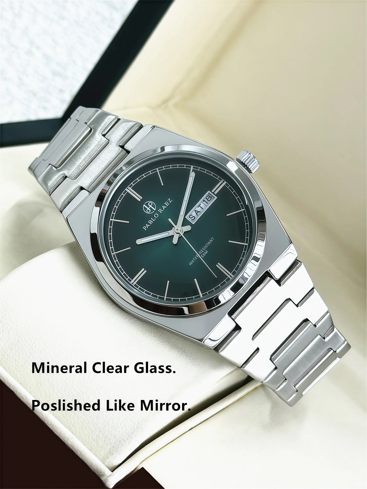 PABLO RAEZ Luxury Quartz Man Wristwatch Men Watches Waterproof