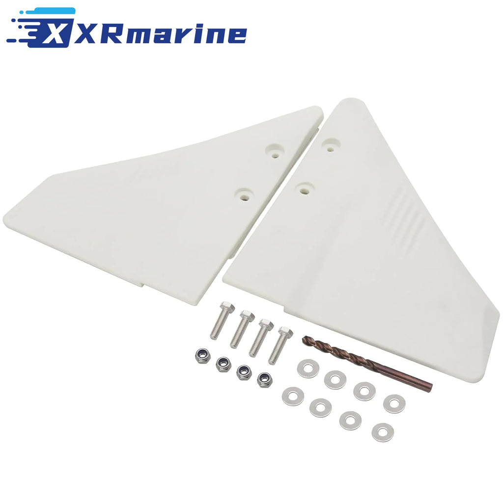 Universal White Boat Motor Hydrofoil Stabilizer For Marine Outboard