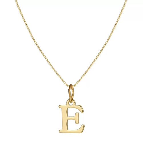 A-Z Initial Necklace 18K Gold Plated Necklace Cute Letter Stainless