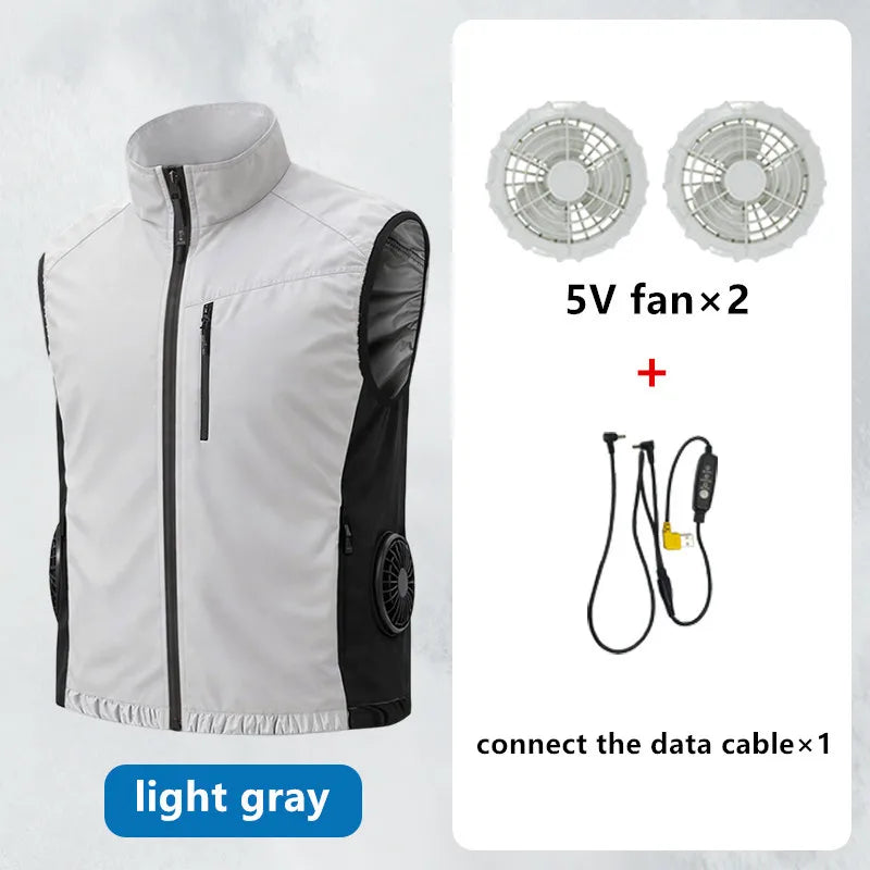 Summer Men'S Heatstroke Prevention Cooling High Air Volume Fan
