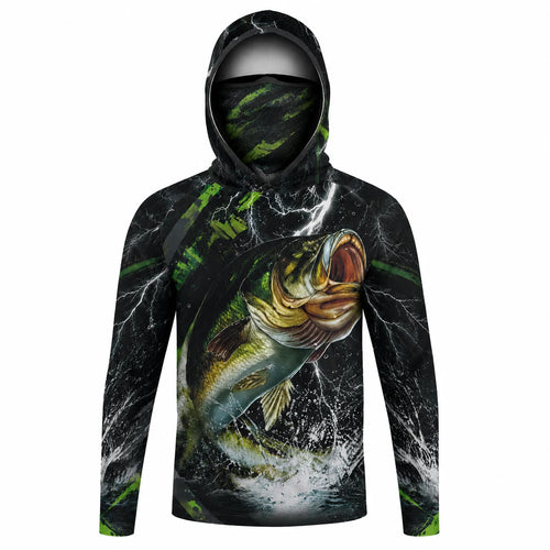 Camisa de Pesca con Capucha de Manga Larga para Hombre, Protección UV