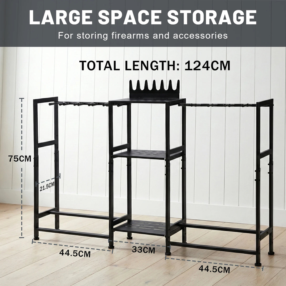 VOTAGOO Easy-to-Install Multifunctional Vertical Gun Rack, Wall Mount
