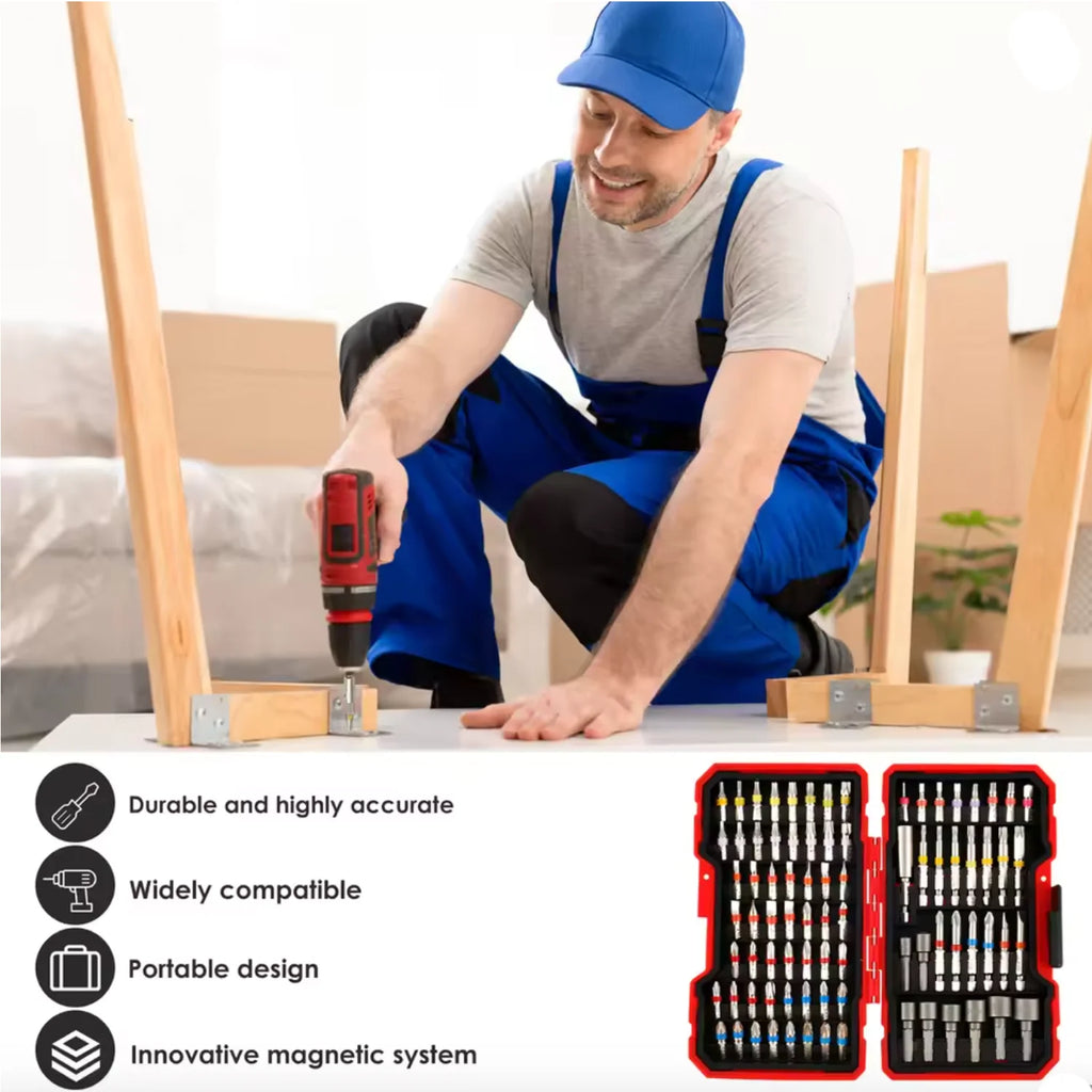 83Pcs Screwdriver Bit Set Impact Driver Drill Bit Set with Magnetic