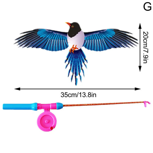 Children Kite Toy Cartoon Eagle Foldable Mini Plastic Toys Kite Hand