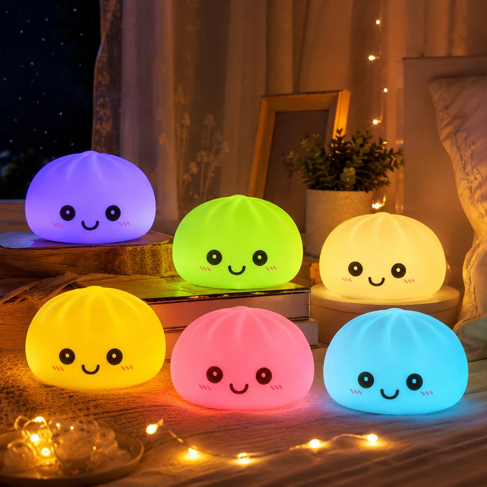 2027 New Dumpling Night Lights Glowing Dumplings Desktop Ornament Cute