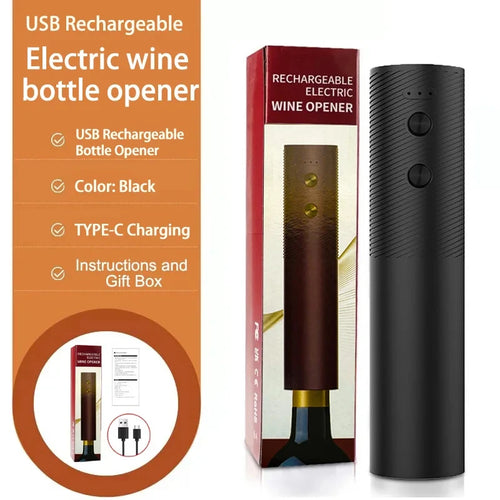 Electric Wine Bottle Opener Automatic Red Wine Corkscrew Rechargeable