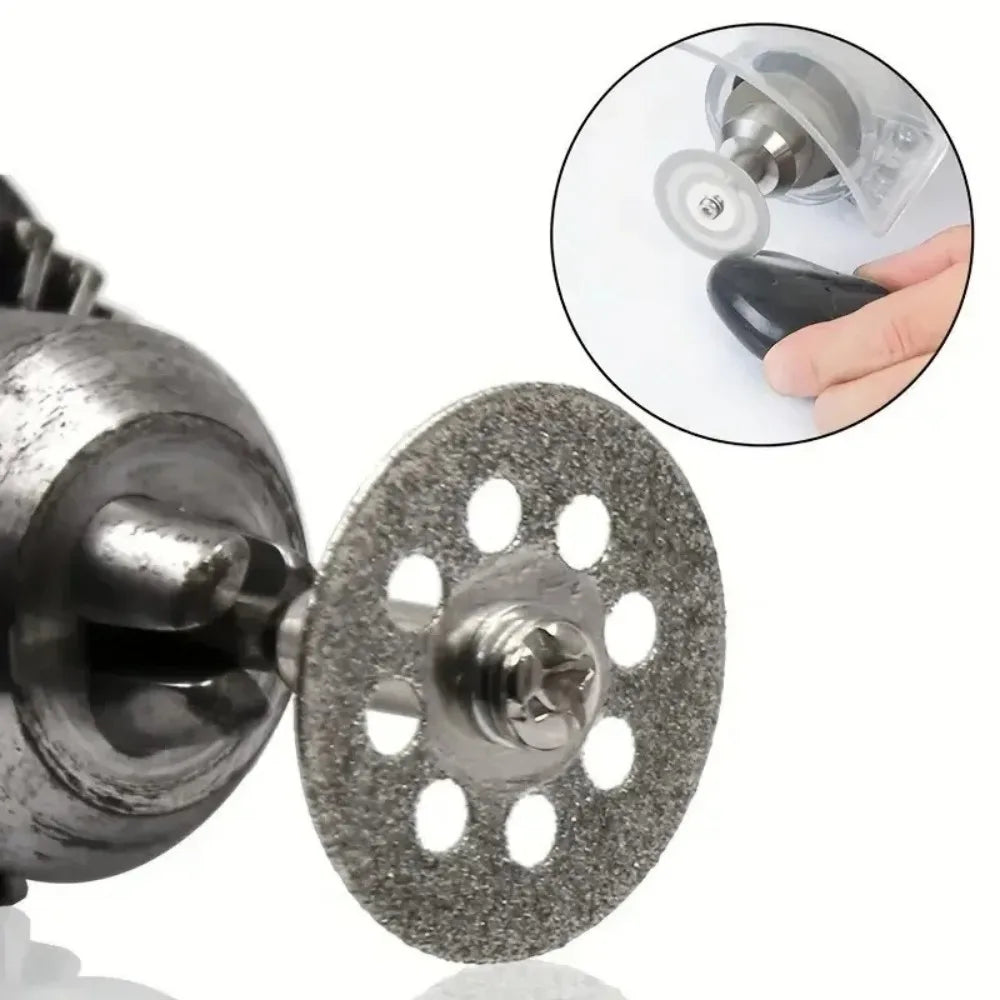 22mm Diamond Cutting Disk Ship Grinding Set, 10Pcs 0.4mm Thin Saw