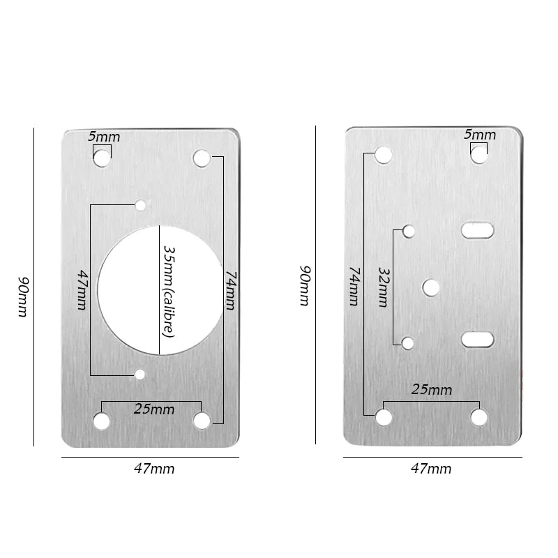 Cabinet Hinge Repair Plate Kit Kitchen Cupboard Door Hinge Mounting