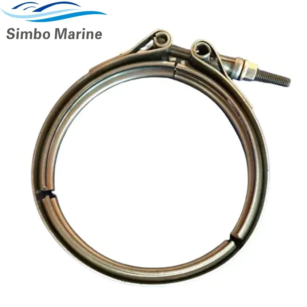 Exhaust Clamp V Fits for Volvo Penta D4 D6 for Yanmar 6LY 6LY2 Marine