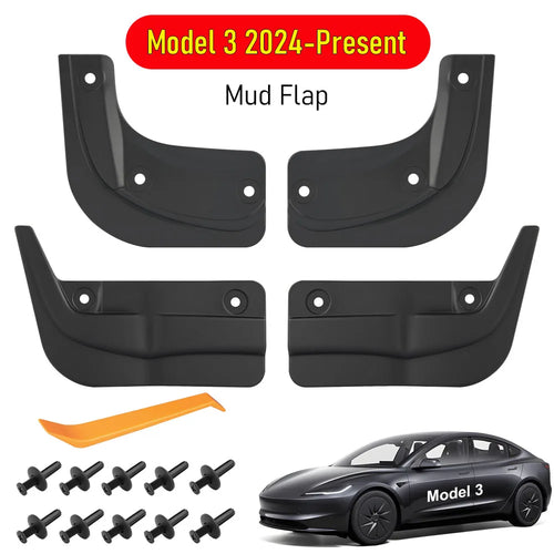 Protect Paint Mud Flap for Tesla Model 3 Y YL Accessories 2025 2026
