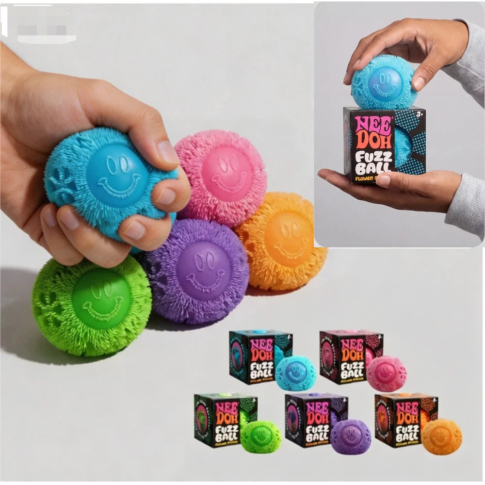 Nee Doh Fuzz Ball Series Desktop Decompress Ornament Stress Relief